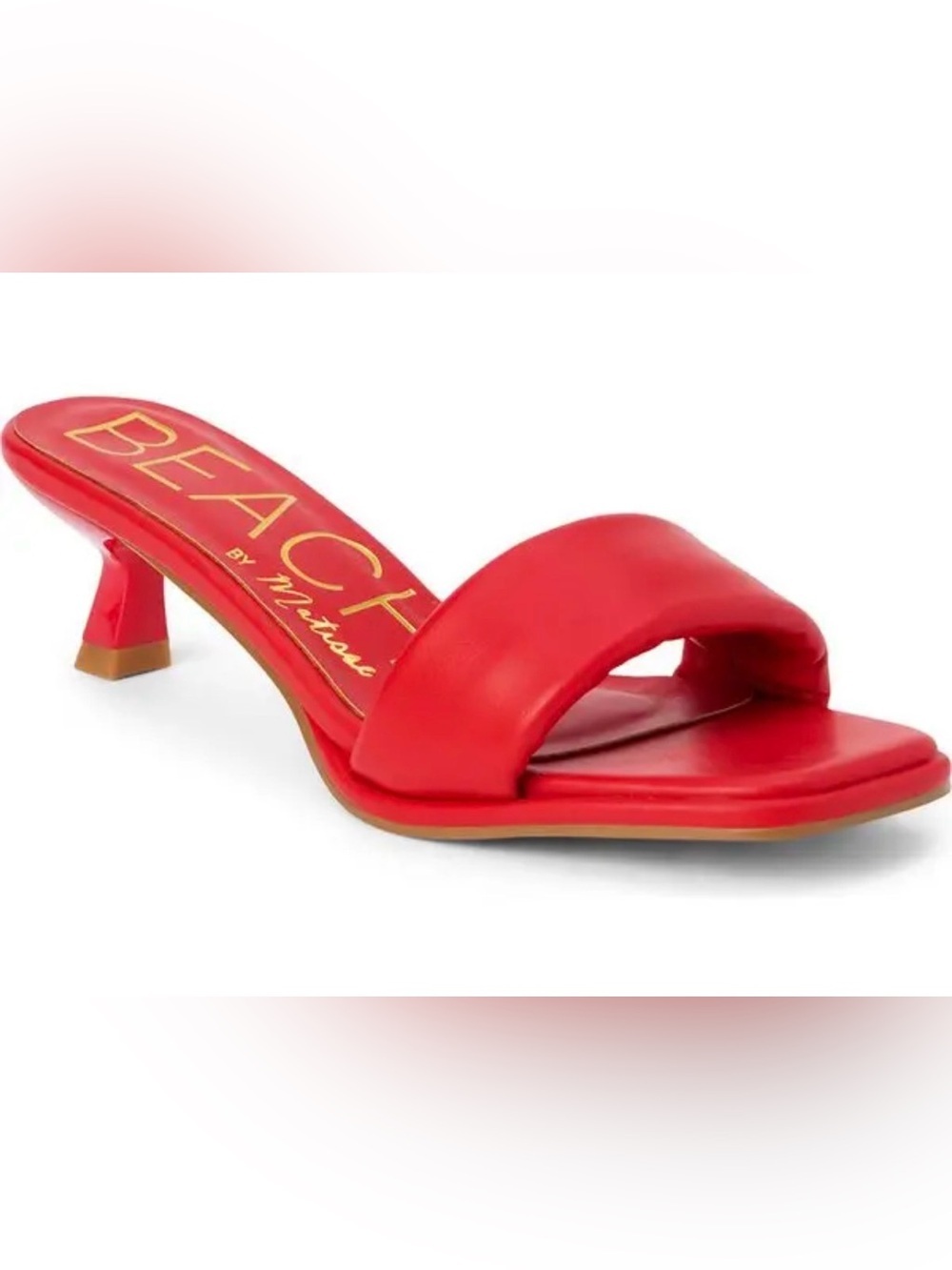 BEACH by Matisse Red Padded Slide Mule